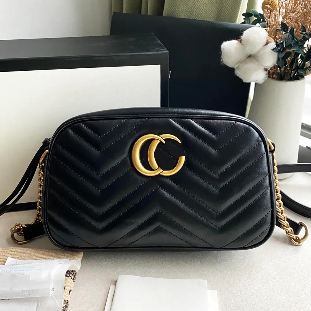 

10A High Quality luxurys designers bag Fashion tote womens CrossBody Shoulder Bags Letter Handbag ladies purse Chains Cross Body Clutch Camera Handbags dhgate bag, With logo