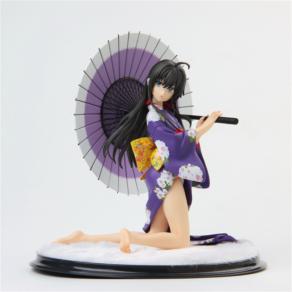 Cartoon Figures 14cm Yukinoshita Yukino Kimono Ver Hentai Figure PVC Sexy Girl Model Adult Toys Anime Action Dolls Collection Model Gifts-image-886105403
