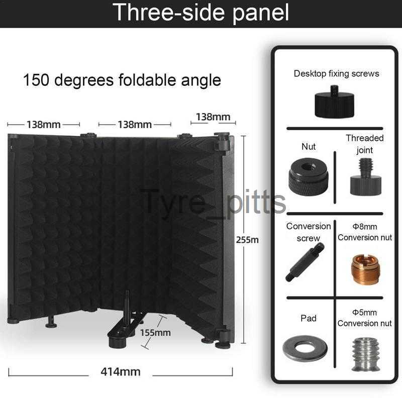 Microphones Microphone Isolation Shield Broadcast Noise Reduction Equipment Studio Acoustic Soundproofing Panels Wedges Soundproof x0717-image-886192633