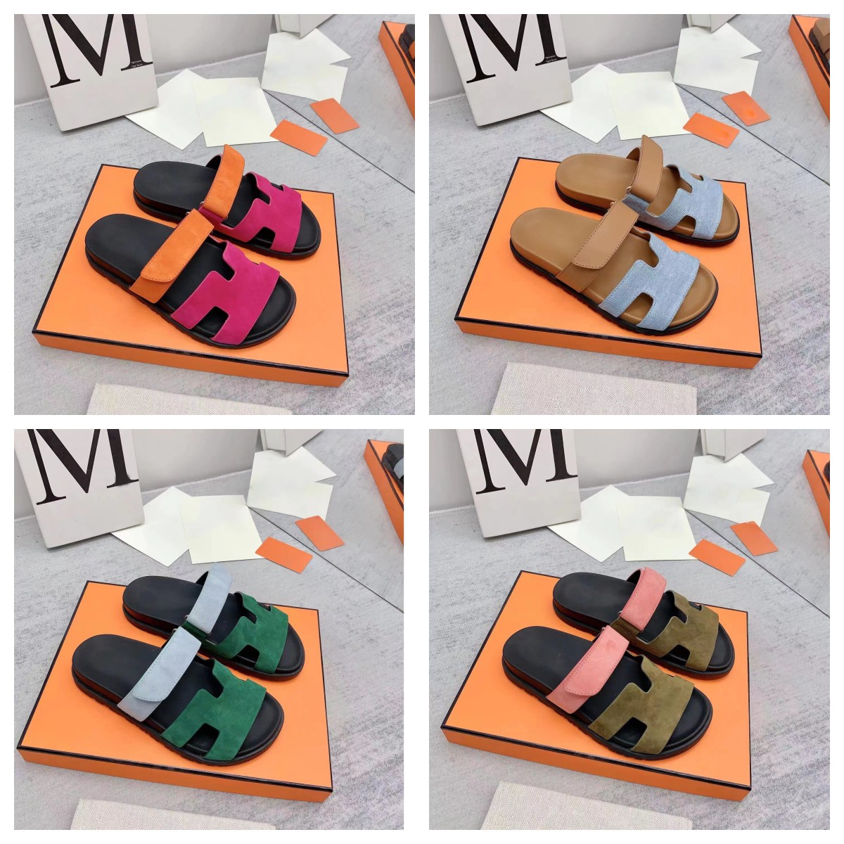 Chypré Diapositives Diapositives Designer De Luxe Diapositives Plateforme Chypré Pantoufles Mules Femmes Diapositives h Lettre Sandales Classique
