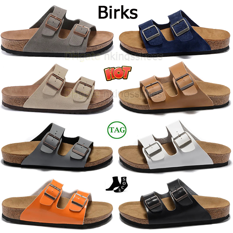 

Luxury Designer Birks Boston Clogs Slippers Platform Mens Women Summer Beach Outdoor Sandals Leather Mules sliders Buckle Strap Flat Casual Birkstocks 36-45, E9 36-40