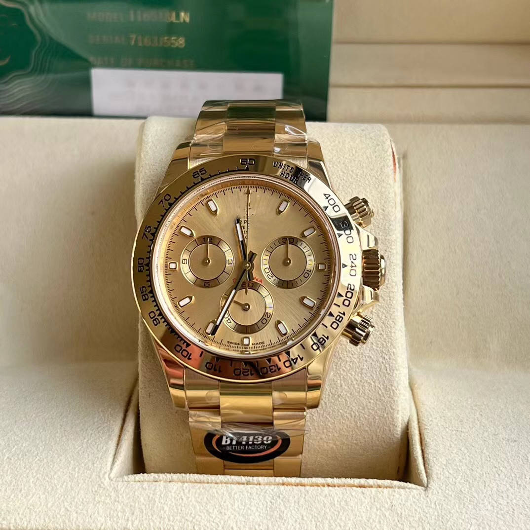 

BT factory watch diameter 40mm thick 12.2mm 4130 movement high penetration sapphire glass three seamless stitching head full table 904 fine steel, As shown