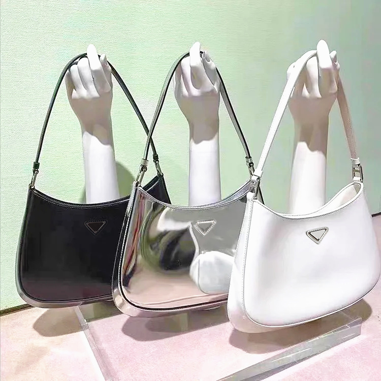 

wholesale 10a Hobo underarm Shoulder Cleo bag luxur Genuine Leather handbag purses 2size Mini womens mens designer bag tote clutch Metal fittings crossbody Bags, Pink-small