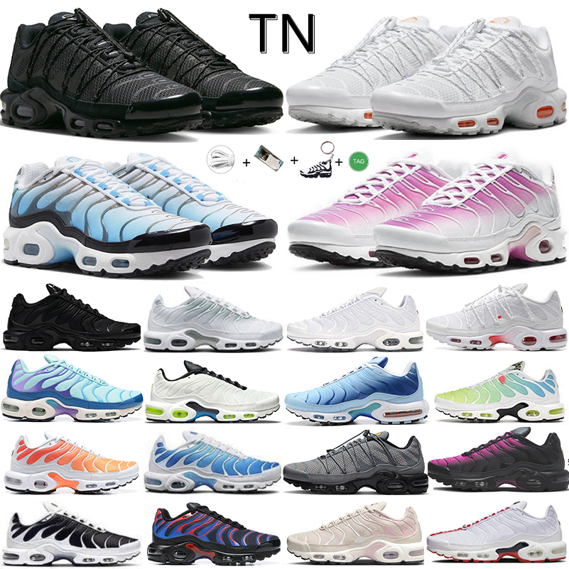 

Tn Plus Men Running Shoes Triple White Black Reflective Toggle Utility Unity Jade Ice Mixes of Blues Sky Blue Black Pink Gradients Sunrise women tns Sports Sneaker, Color#30