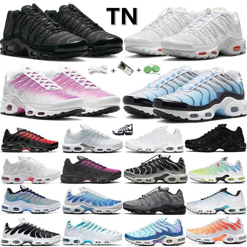 

Tn Plus Men Women Running Shoes tns Triple White Black Grey Reflective Toggle Utility Pimk Jade Ice Mixes of Blues Sandrift Black Pink Gradients Unity Sports Sneakers, Color#18