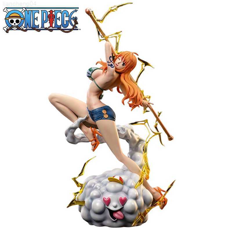 Anime Manga 30cm One Piece Nami Anime Figures Gk Action Figurine Sexy Model Statue Pvc Toys Doll Deco Collectible Ornament Desktop Room Gift L230-image-886336501