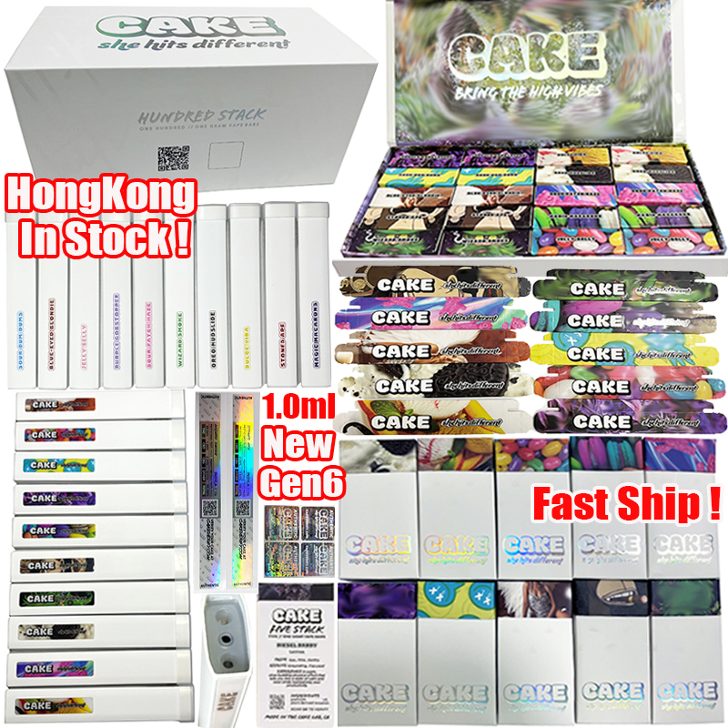 

HK In Stock Cake Gen 6 Disposable E Cigarettes She Hits Different Vape Pen Cartridges 1ml 280mAh Bar 10 Flavors Rechargeable Kits Empty Oil Carts Device Pods Fast Ship