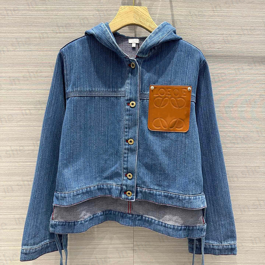 Designer Tracksuit Womens Fashion Denim Jacket Two Piece Set Casual Loose Track Suit Classic Letters Tracksuits Woman Tops 23FW-image-886148006