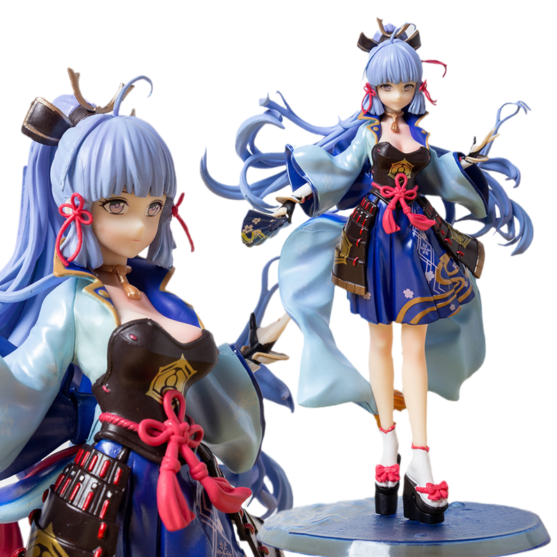 Cartoon Figures 25CM Genshin Impact Anime Figure Kamisato Ayaka GK statue PVC Action Figure Cute Figurine Game Model Doll Toys Ornament Gifts-image-886102483