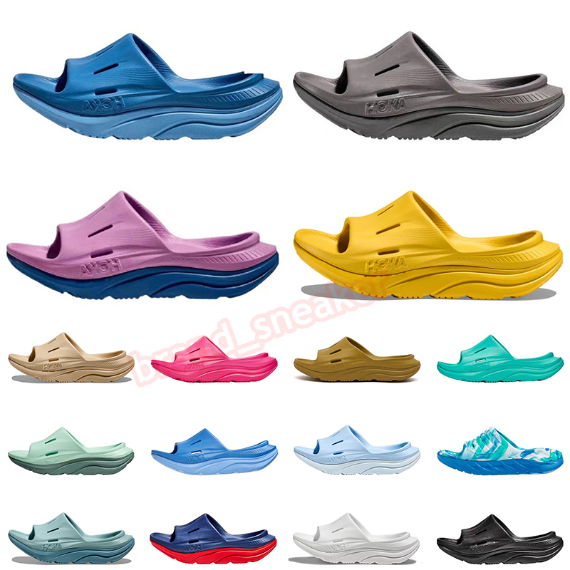 

2023 Hoka Slippers One One Orda Recovery Slide 3 Women Men Hokas Designer Sandals Big Size 36-46 White Black Purple Pink Beige Free People Sliders Shoes Slides, B1 m4-m11 echo clog