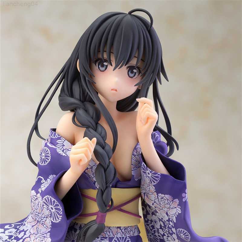 Anime Manga Anime My Teen Romantic Comedy SNAFU Action Figure Bathrobe Yukinoshita Yukino Anime Figure Sexy Girls Model Doll Collection Toys L230-image-886188718