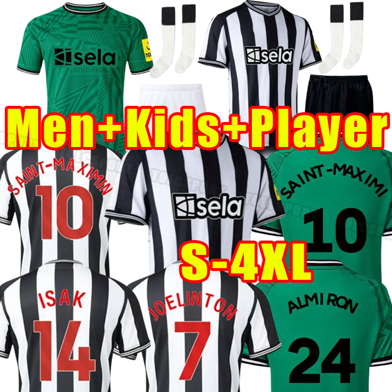 

23 24 Newcastle Soccer Jerseys SAINT-MAXIMIN BRUNO G. 2023 2024 TRIPPIER MURPHY SHELVEY Football Shirt Kit WOOD TARGETT Men Kids fans player version home third 3xl 4xl, Home+patch