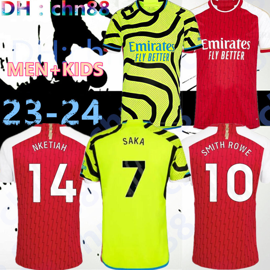 

23 24 SMITH ROWE SAKA soccer jerseys Fans Player MARTINELLI 2023 2024 football shirt Men Kids kit ODEGAARD Nketiah G.JESUS ZINCHENKO SALIBA RICE HAVERTZ J.TIMBER, 23-24 third