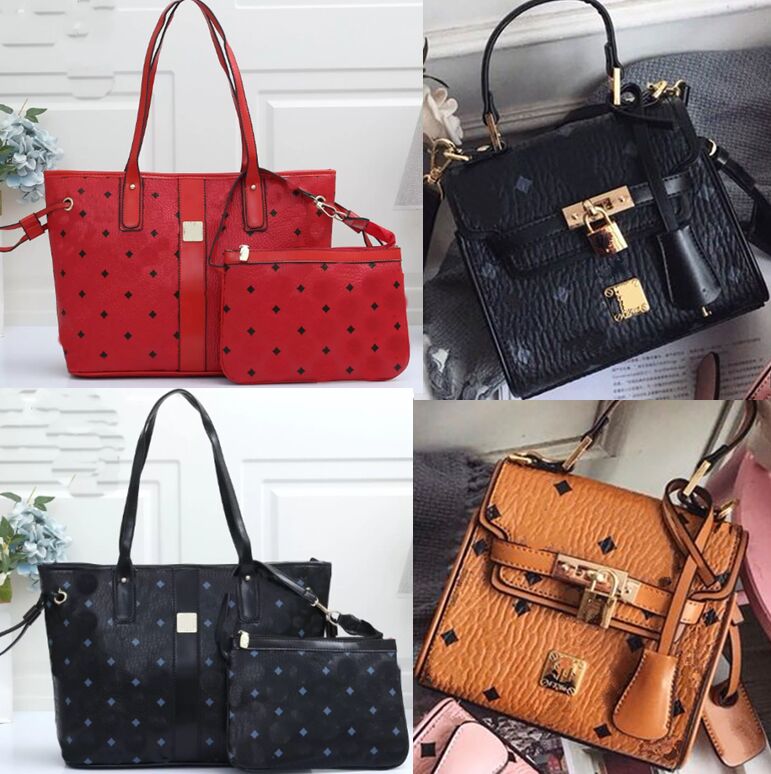 Femmes sacs à main 2 pièces ensemble haute qualité fille sacs à bandoulière sac à main offre spéciale haute qualité sac à main sac mode Style Mes