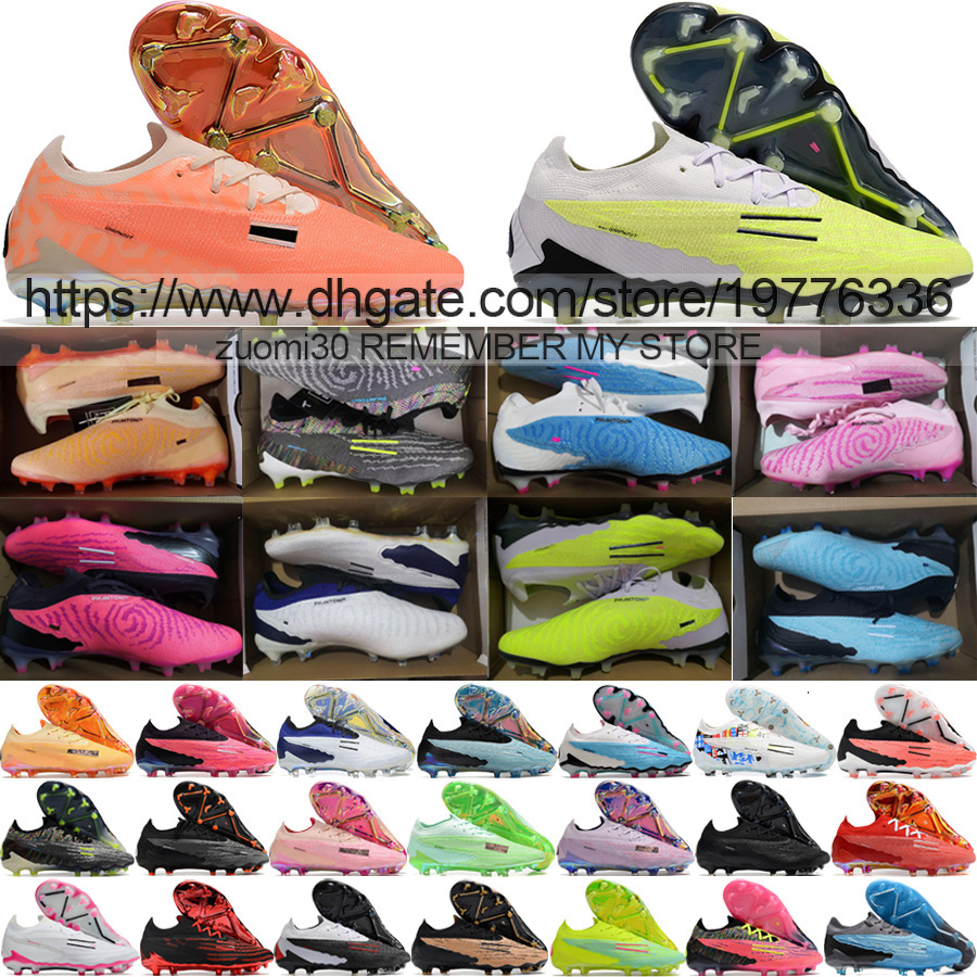 

Send With Bag Quality Football Boots Phantoms GX Elite FG Ghost Low Version Soccer Cleats Mens Lithe Soft Leather Comfortable Training Knit Football Shoes US 6.5-12, Low 16