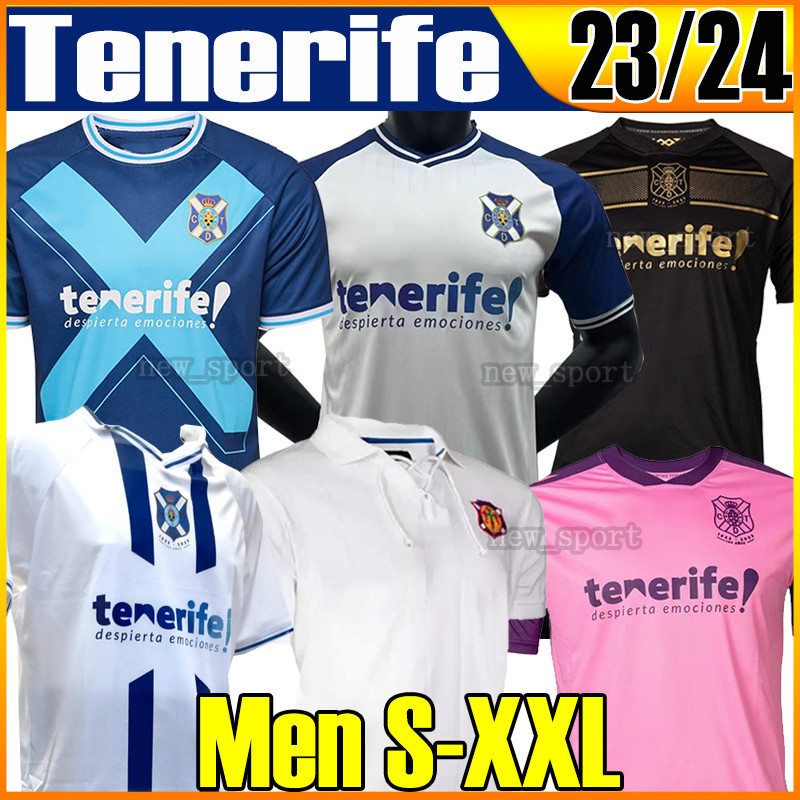 

23 24 CD Tenerife Centenary Kit soccer jerseys Special 100 years Elady Shashoua Mellot Michel Mollejo 2023 2024 camisetas de futbol football shirts top Men -XXL, 21 22 home