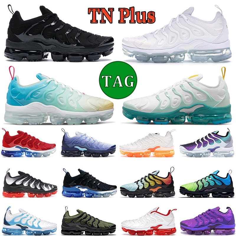 TN Vapor Max Plus Casual Chaussures Hommes Femmes Triple Noir Blanc Université Rouge Bleu Métallisé Or Cool Gris Beige USA Depuis 1972 Hommes Tn