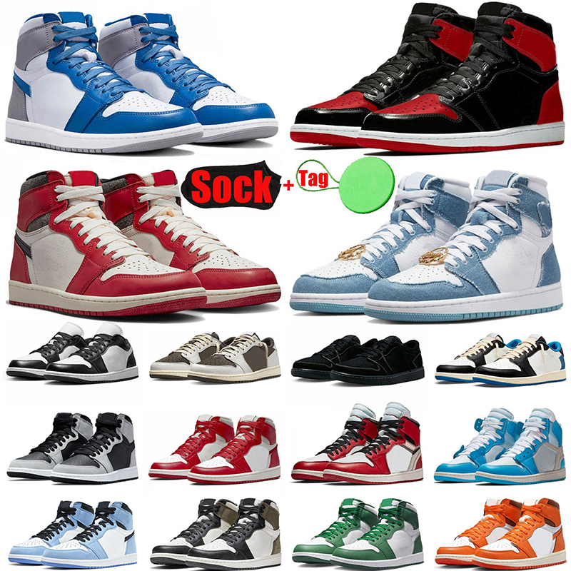 

1 1s Lost & Found Mens Basketball Shoes Retros Low Black Phantom Bred Patent High Og True University Blue Reverse Dark Mocha Starfish men women trainer sports sneakers, A8