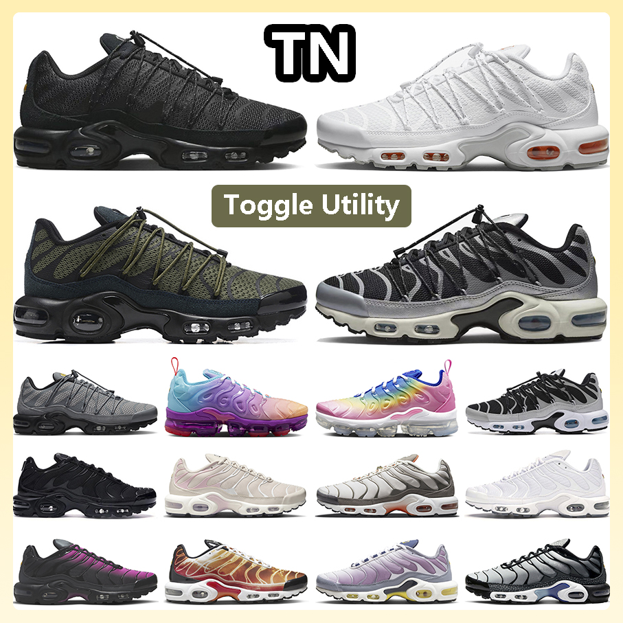 

Toggle Utility Tn Plus running shoes for men 3 Terrascape Triple Black Reflective White Olive Grey University Blue Magma Orange Icons mens trainers sports sneakers, Item#21