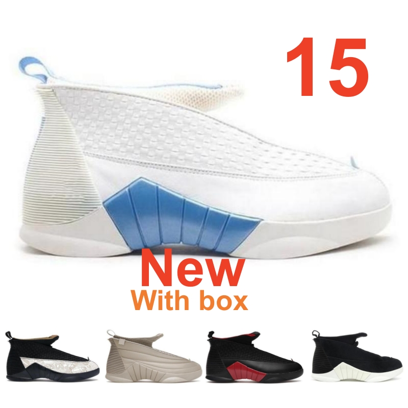 new jumpnan 15 Basketball ShoeS Black Gold Stealth UNC Sand Sport Sneaker Sports Trainers Men Designer Retro Sneakers WITH box