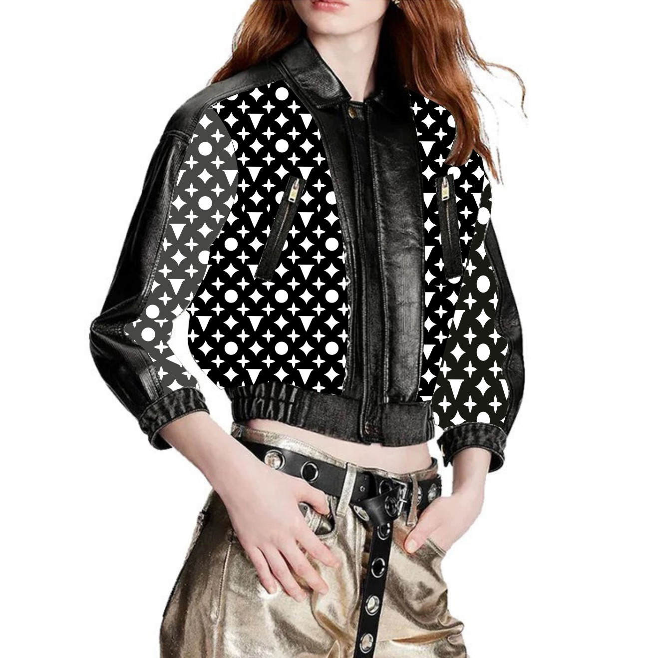 

Womens Designer Jackets Denim Woman Short Coats L&V Autumn Spring Style Slim For Lady Jacket Designer Coat, Black