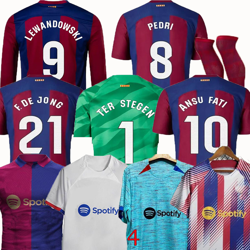 

Barcelonas 22/23/24 PEDRI GAVI 6 soccer jerseyS LEWANDOWSKI FC FERRAN gundogan camiseta de futbol ALEXIA 2023 2024 ANSU FATI football shirt WOMEN barca kit kids, 23/24 home