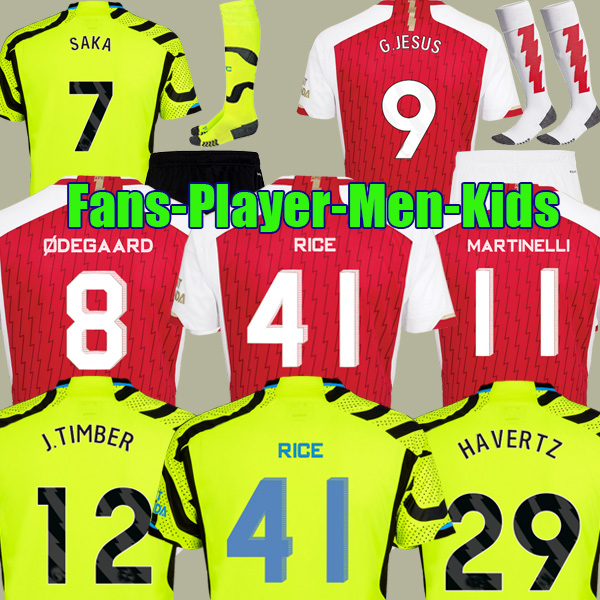 

23 24 G.JESUS SAKA HAVERTZ RICE soccer jerseys Fans Player version SMITH ROWE ODEGAARD TROSSARD TIMBER ArSen jersey MARTINELLI 2023 2024 football shirt Men Kids scoks, Player 23-24 home ucl