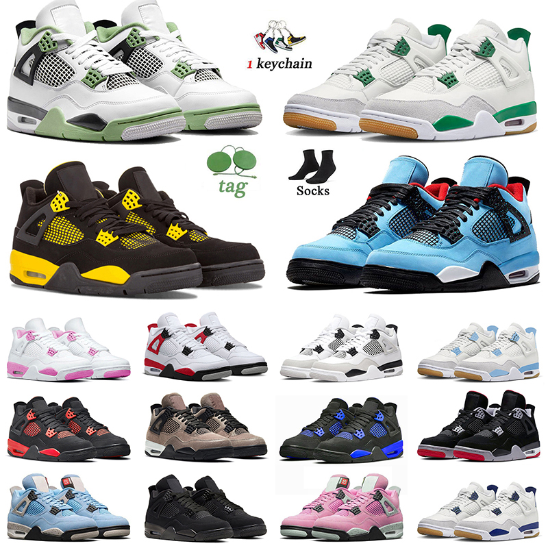 

Top Jumpman 4 Seafoam 4s Basketball Shoes Travis Cactus Jack Pine Green Black Cat Canvas Doernbecher Red Cement Blue Thunder Mens Womens Sneakers Sports, B30 frozen moments 40-47