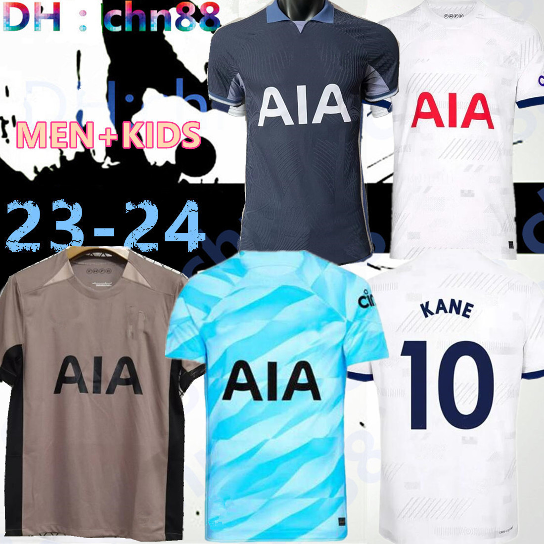 

23 24 player SON Soccer Jerseys 2023 2024 Tottenham Football shirt LUCAS HOjbjerg ROMERO REGUILON BRYAN KULUSEVSKI BENTANCUR KANE RICHARLISON RICHARLISON Men KIDS, 22-23 home