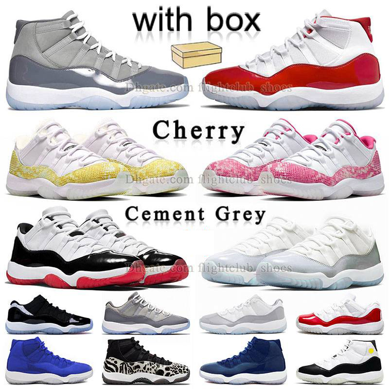 

jumpman 11s cement grey 11 basketball shoes jump man 11s with box low cherry red and white high cool gray snake skin pink bred purple gamma blue designer sneakers womens, A58 40-47 purple