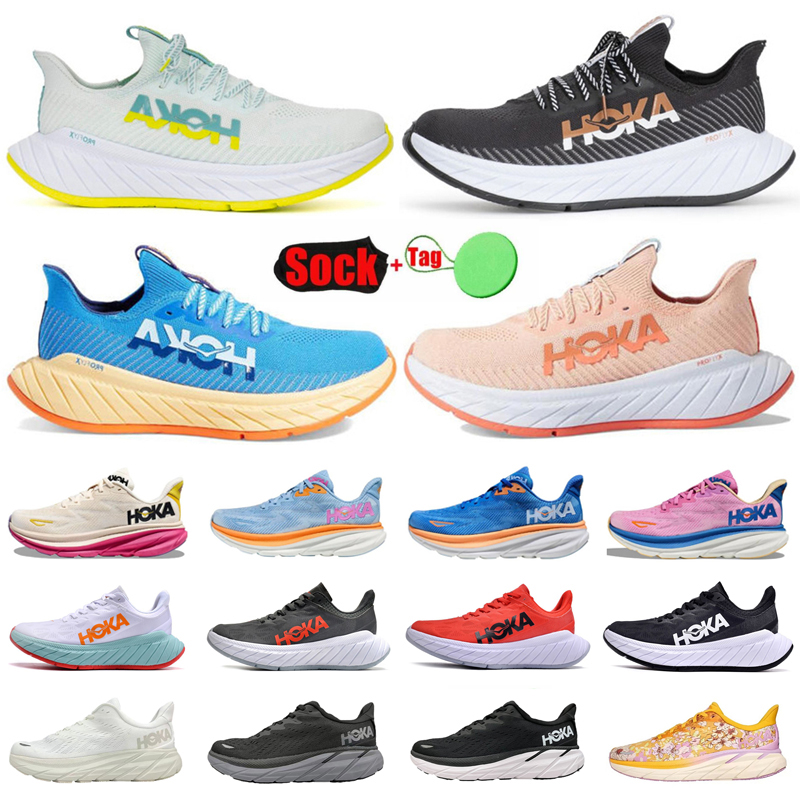 

Hoka One One Clifton 9 Athletic Shoes Running Bondi 8 Carbon X 2 3 Sneakers Shock Absorbing Road Fashion Mens Womens Designer Sports shoes Size 36-45, 32-carbon x2