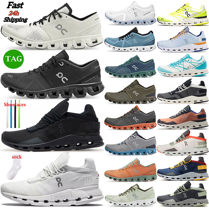 

designer on cloud nova running shoes clouds mens womens oncloud triple white Alloy Grey Niagara Blue Denim green sport sneakers trainer size 36-45