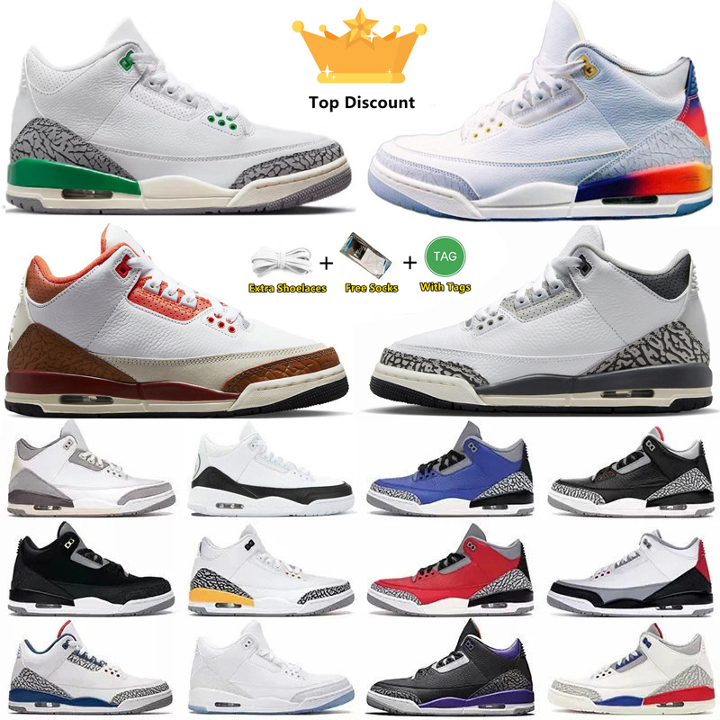 

Jumpman 3 3s Mens Basketball Shoes Lucky Green Eminem x Shady PE Black Gold Fire Red UNC Racer Blue Pine Green Midnight Navy Cool Grey Men Trainers Sports Sneakers, Color#39