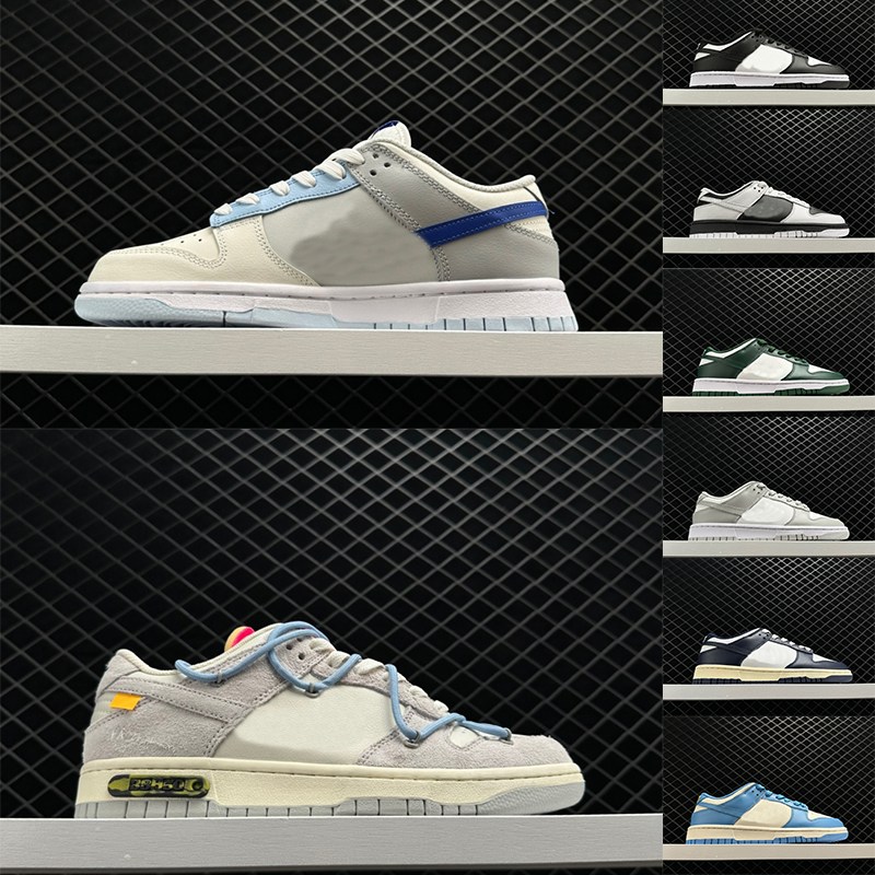 2023 Men Casual Shoes Running sb low Sneakers Jackie Robinson Panda Grey Fog University Blue Michigan Green Medium Olive Free shipping Women Spor-image-886659913