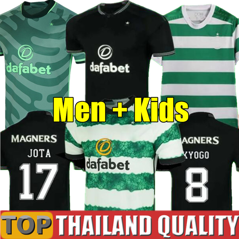 

23 24 KYOGO CELTICS EDOUARD Soccer Jerseys 2023 KYOGO JOTA AJETI MCGREGOR TURNBULL STARFELT CHRISTIE GRIFFITHS FORREST MEN Kids kit uniforms Football Shirt set, 23/24 away - kids