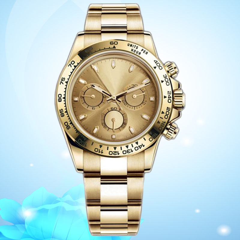 Business casual mens watch automatic 40mm2813 movement, all stainless steel strap, folding buckle, sapphire glass, mens sports watches waterproof-image-886618934