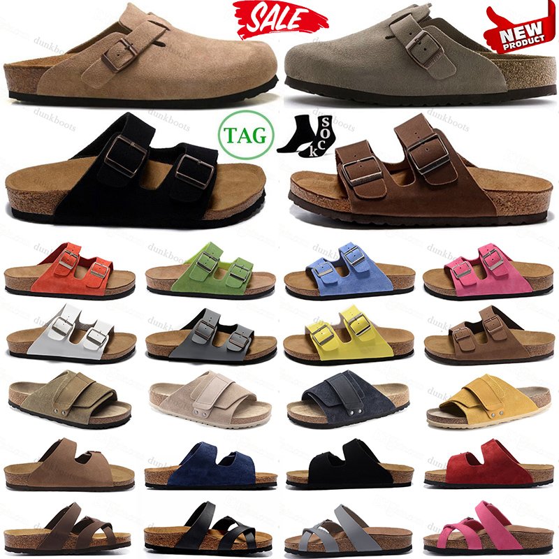 

birkenstocks boston clogs slippers birkenstock clogs Head Pull Cork mens womens sandals Loafers bostons suede leather Plate-Forme fur, 23