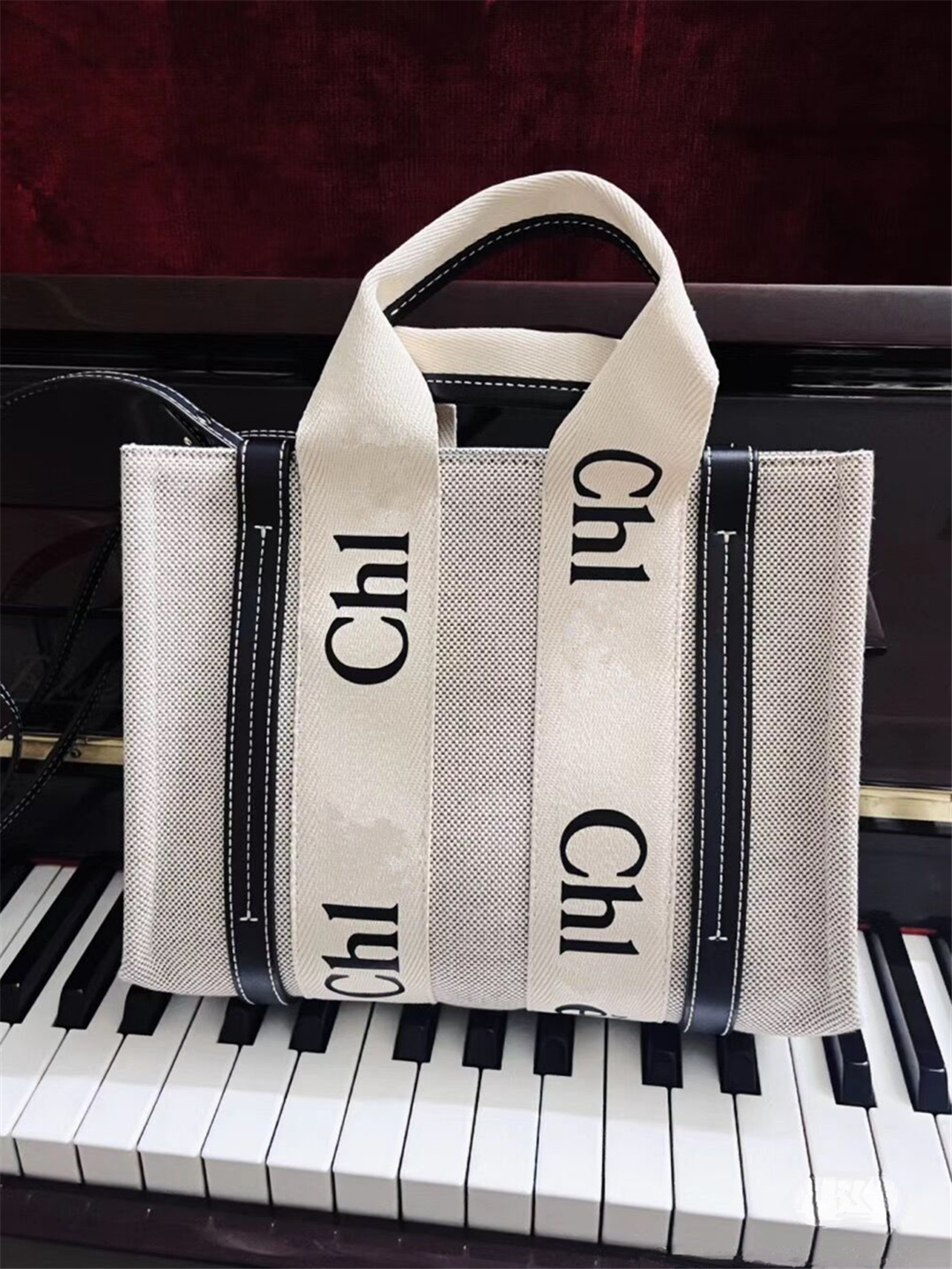 

WOODY Tote Bag Women Handbags Designer Totes Linen Canvas Crossbody Shopping Bag Large Casual Beach Bags Luxury Shoulder Bags Purses 10A High Quality 3 Size