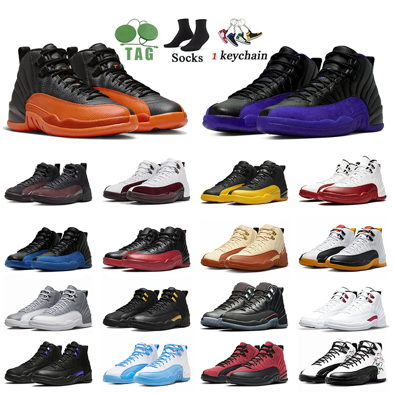 

Brilliant Orange 12s Cherry Basketball Shoes Jumpman 12 A Ma Maniere Eastside Golf Stealth Field Purple Hyper Royal Playoffs Royalty Taxi Trainers Sports Sneakers, D37 taxi 36-47