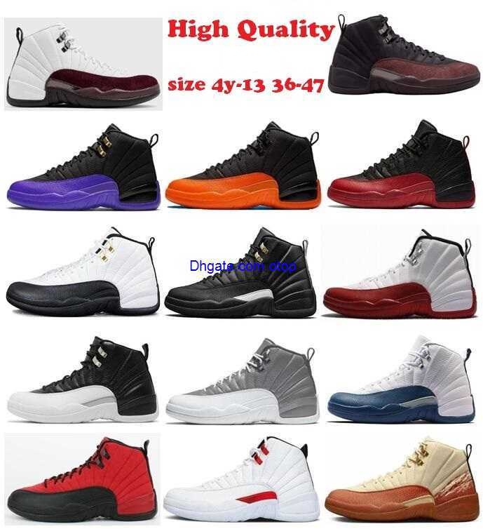

Brilliant 12 12s Orange Basket Ball Shoes Cherry Taxi AMM Field Purple Playoffs The Master Flu Game Royal French Blue Eastside Golf Floral Stealth Twist Sneakers 4Y-13, 015