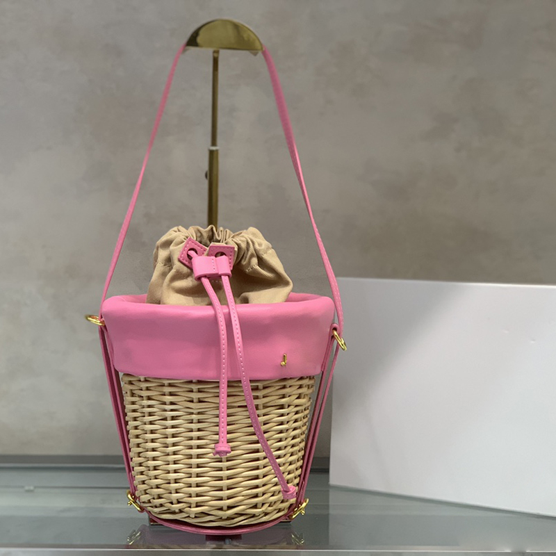 Straw Bags Crossbody Designer Bags Weave Handbag Women Shoulder Bag Fashion Beach Shopping Bucket Bags Purses-image-886587151