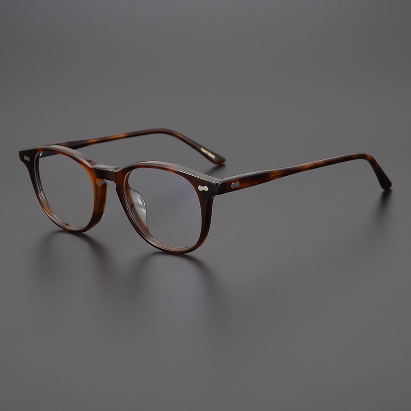 

Sunglasses Frames Japanese tortoiseshell plate small square glasses with lightweight thin edge frames for men and women with high myopia and large face 230106