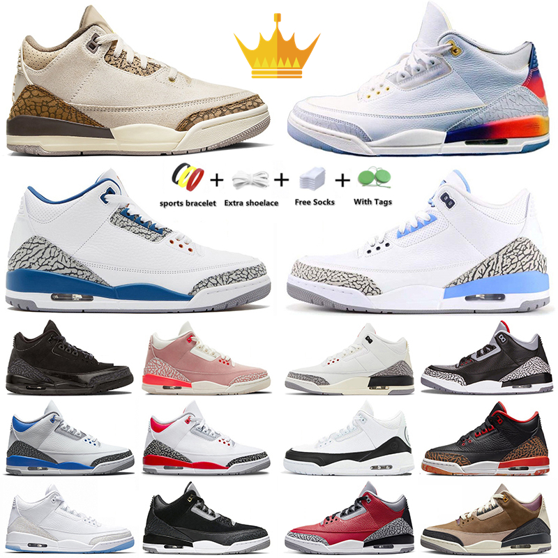 

Jumpman 3 3s Basketball Shoes J Balvin JBalvin Hide N Sneak unc Luck Green Wizards Cool Grey red cement Kumquat Men Womens fashion Trainers Outdoor Sports Sneakers, Color#30