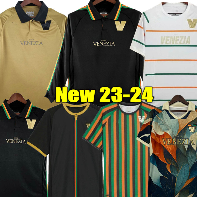 

27#BUSIO 22 23 24 Venezia FC Soccer Jerseys home Black Away White Third 4th ARAMU 11# FORTE Venice 2023 2024 Football Shirts 3rd Adukt Kids Kit pre match training Uniform, 22 23 3rd away aldult