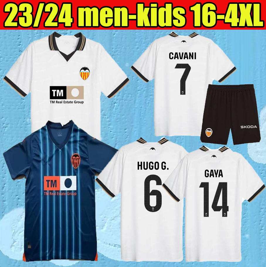 

23 24 cavani valencia soccer jerseys Gaya KLUIVERT men kids kit football shirts 2023 Rivero C.SOLER NICO S.Lino HUGO G. ALMEIDA home S.CASTILLEJO, Black
