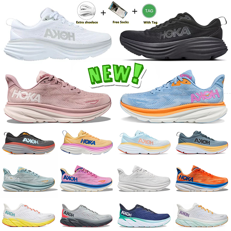 

hoka one ONE athletic shoes bondi 8 clifton 8 9 hokas running sneakers carbon x2 kawana absorb shock cloud black white sports runner platform dhgate trainers designer, C4 clifton 8 40-45