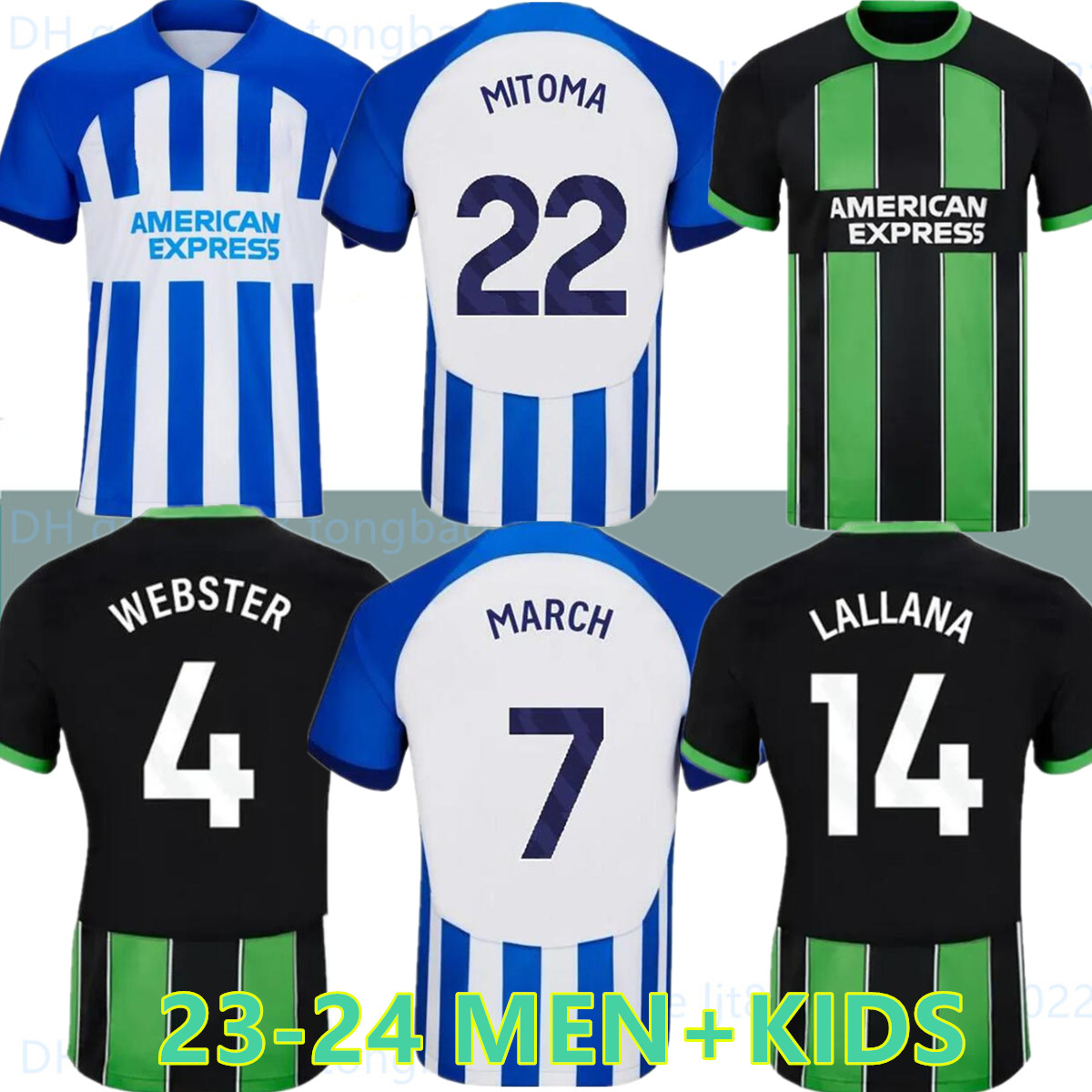 

23 24 MAUPAY MITOMA BHAFC soccer jerseys GROSS 2023 2024 VELTMAN Seagulls football shirts MARCH ALZATE PROPPER UNDAV LAMPTEY FERGUSON CAICEDO Men Sets, 22-23 third