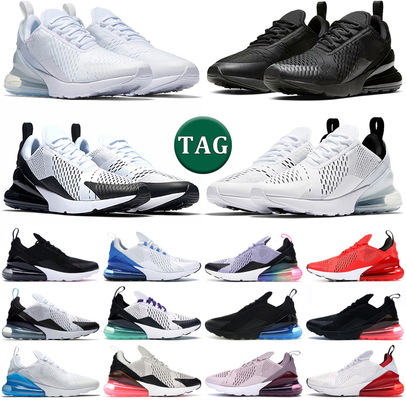 

270 Running Shoes Men Women 270s Triple Black White Metallic Gold Photo Blue Betrue Hot Punch Dusty Cactus Barely Rose Mens Trainers Outdoor Sports Sneakers