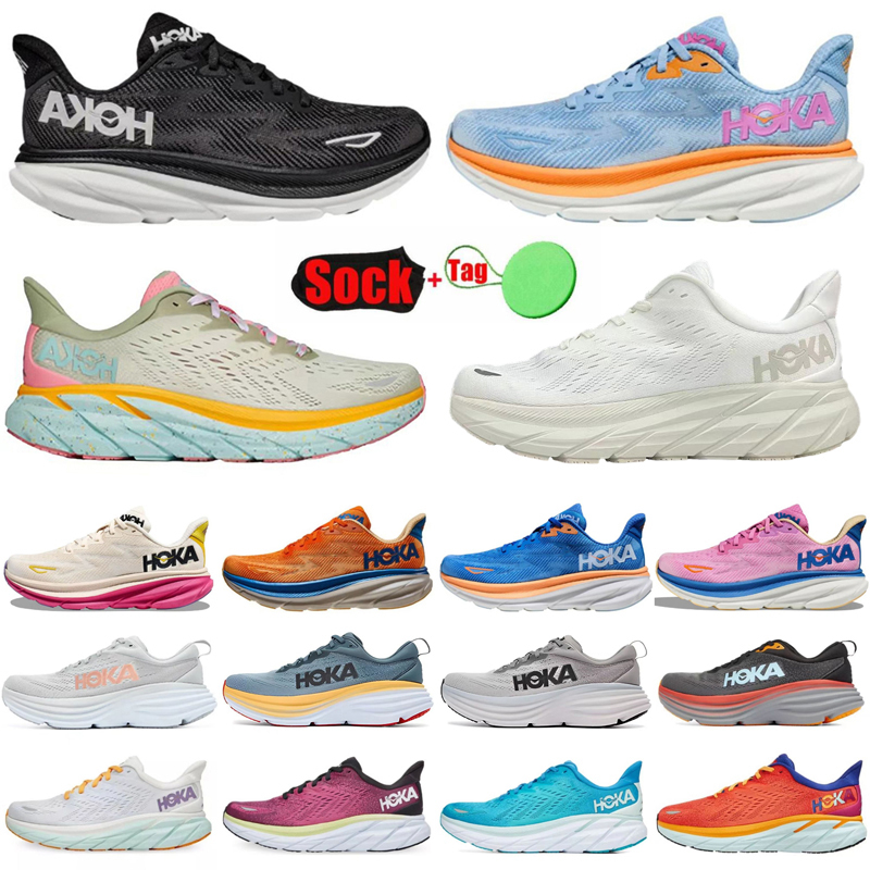 

Hoka One One Clifton 9 Running Shoes Bondi 8 Athletic Shoes Sneakers Shock Absorbing Road Fashion Mens Womens Top Designer Women Men Size 36-45, 49-clifton 8