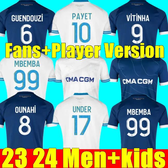 

2023 24 soccer jerseys 2023 2024 MarseilleS maillot foot CUISANCE GUENDOUZI ALEXIS PAYET CLAUSS football shirts men kids VERETOUT Under NUNO HARIT L SUAREZ, 22/23 1